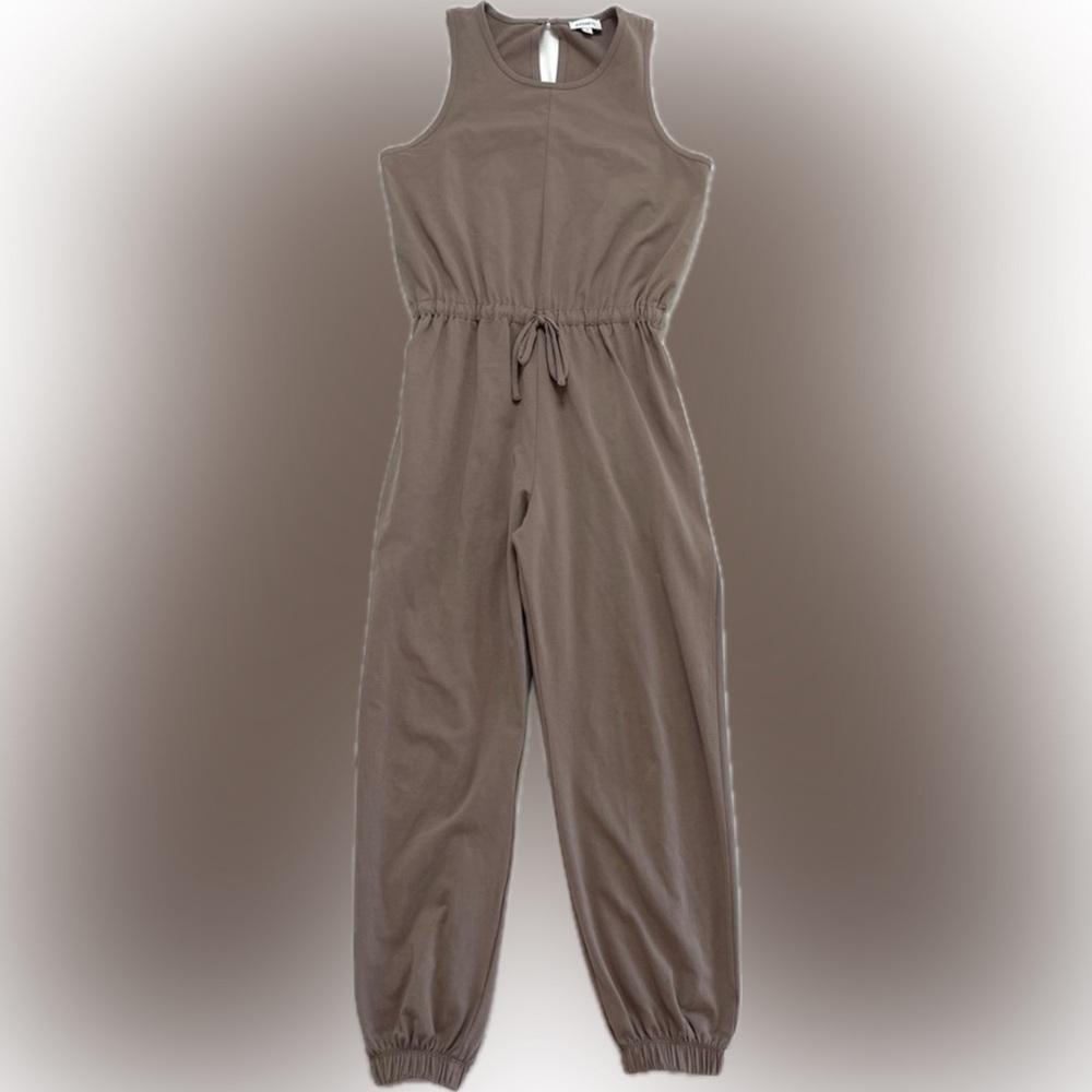 Evereve Women’s Mila Sleeveless Brown Jumpsuit
